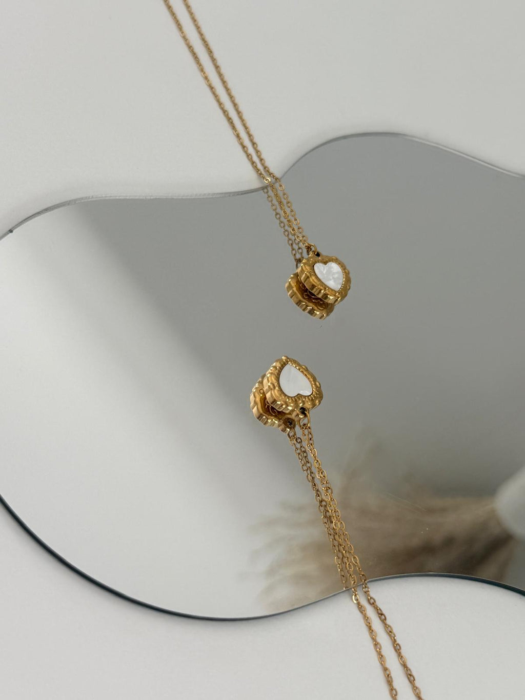 Dainty Gold Heart Necklace | Hypoallergenic Minimalist Jewelry