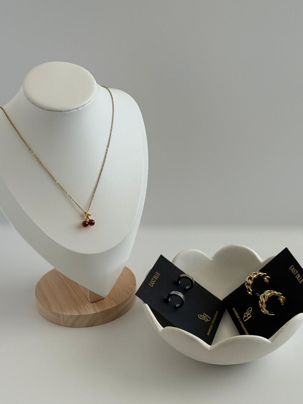 Dainty Gold Cherry Necklace | Minimalist Simple Everyday Jewelry